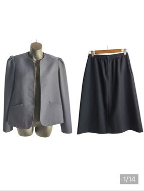 Catalina Skirt Suit Women's Navy Blazer and Skirt Size 8